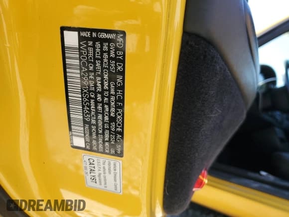 ✅ 1999 Porsche 911 • VIN: WP0CA2991XS654639 • Lot: 66702144. Listed on Copart with 79,191 mi. Free auction sales archive from the USA and detailed vehicle history report at DreamBid. Image 12.