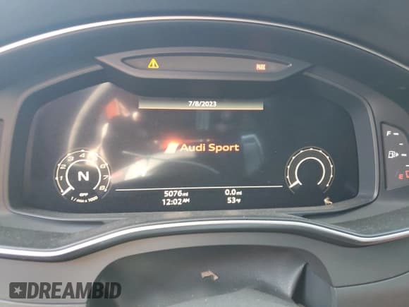 ✅ 2022 Audi RS 7 • VIN: WUAPCBF22NN912345 • Lot: 41202044. Listed on Copart with 5,076 mi. Free auction sales archive from the USA and detailed vehicle history report at DreamBid. Image 9.