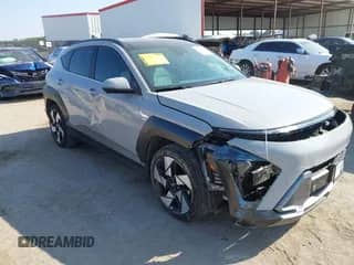 2024 Hyundai Kona Limited with VIN KM8HE3A37RU108275, listed as a IAAI auction lot 43246404 with 38,245 mi miles and . Bid and sale history available at DreamBid. Image 1.