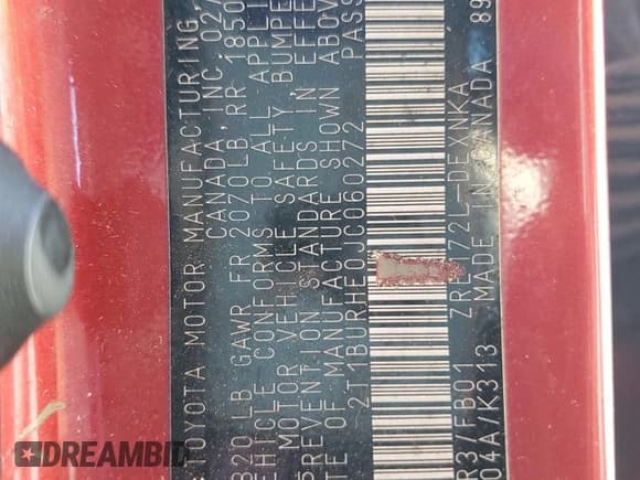 ✅ 2018 Toyota Corolla LE • VIN: 2T1BURHE0JC060272 • Лот: 89470505. Опубликован ранее на Copart с пробегом 128 704 миль. Бесплатный доступ к архиву аукционных продаж из США и подробный отчёт об истории автомобиля на DreamBid. Изображение 13.