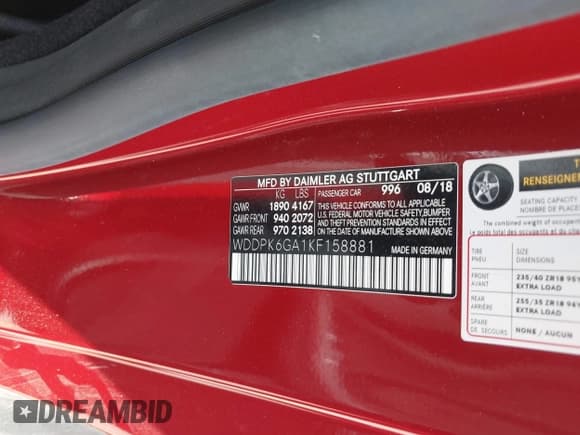 ✅ 2019 Mercedes-Benz SLC 43 AMG • VIN: WDDPK6GA1KF158881 • Лот: 42533077. Опубликован ранее на IAAI с пробегом 31 755 миль. Бесплатный доступ к архиву аукционных продаж из США и подробный отчёт об истории автомобиля на DreamBid. Изображение 9.