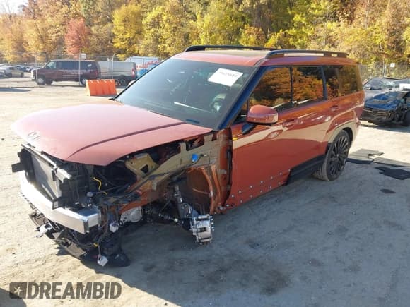 ✅ 2025 Hyundai Santa Fe Calligraphy • VIN: 5NMP5DGL5SH107376 • Lot: 43625819. Listed on IAAI with 10,575 mi. Free auction sales archive from the USA and detailed vehicle history report at DreamBid. Image 18.