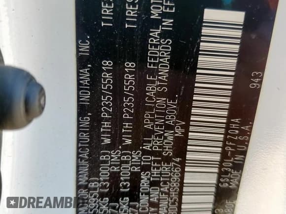 ✅ 2017 Toyota Sienna XLE Premium • VIN: 5TDYZ3DC5HS896674 • Лот: 84636035. Опубликован ранее на Copart с пробегом 77 365 миль. Бесплатный доступ к архиву аукционных продаж из США и подробный отчёт об истории автомобиля на DreamBid. Изображение 13.