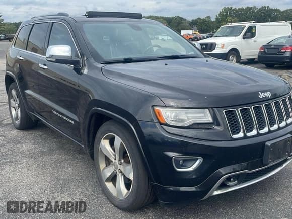 ✅ 2014 Jeep Grand Cherokee Overland • VIN: 1C4RJFCG7EC181541 • Лот: 90742475. Опубликован ранее на Copart с пробегом 226 758 миль. Бесплатный доступ к архиву аукционных продаж из США и подробный отчёт об истории автомобиля на DreamBid. Изображение 1.