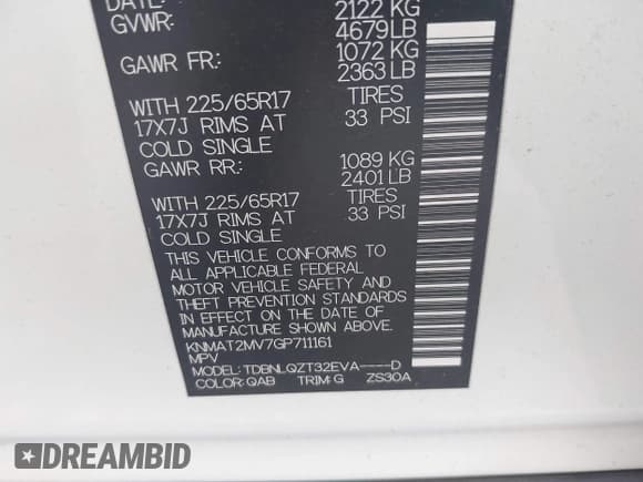 ✅ 2016 Nissan Rogue SV • VIN: KNMAT2MV7GP711161 • Lot: 43623844. Listed on IAAI with 207,503 mi. Free auction sales archive from the USA and detailed vehicle history report at DreamBid. Image 9.