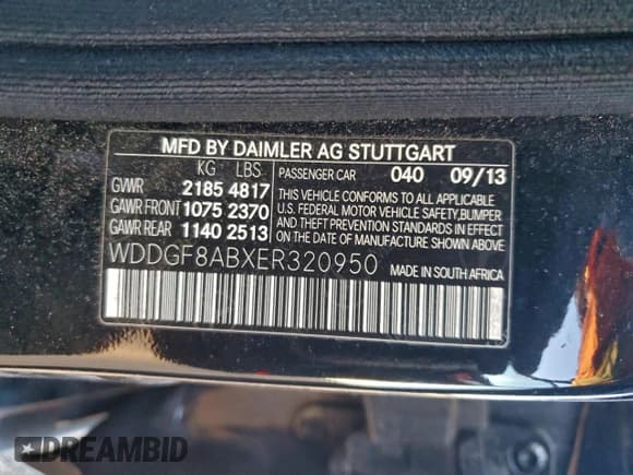 ✅ 2014 Mercedes-Benz C 300 Sport • VIN: WDDGF8ABXER320950 • Lot: 93869425. Wystawiony na Copart z przebiegiem 102 757 mil. Bezpłatny archiwum sprzedaży aukcyjnych z USA i szczegółowy raport historii pojazdu na DreamBid. Zdjęcie 12.