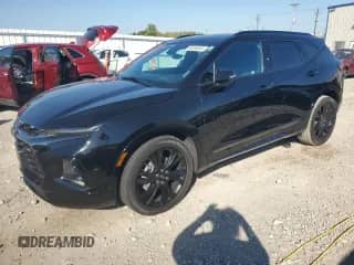 2022 Chevrolet Blazer RS with VIN 3GNKBKRS9NS144138, listed as a Copart auction lot 84556065 with 57,184 mi miles and Salvage title. Bid and sale history available at DreamBid. Image 1.