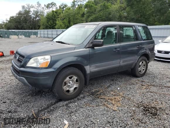 2003 Honda Pilot LX with VIN 2HKYF18153H621276, listed as a Copart auction lot 63389255 with 166,337 mi miles and Salvage title. Bid and sale history available at DreamBid. Image 1.
