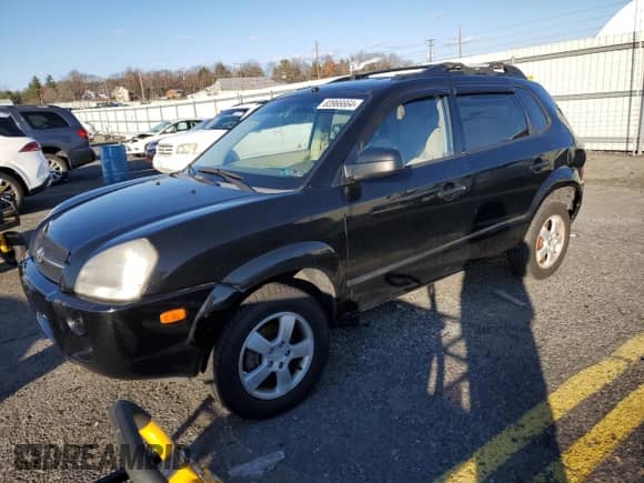 2007 Hyundai Tucson GLS z VIN KM8JM12B97U608319, wystawiony jako Copart lot #83966664 z przebiegiem 233 487 mil mil oraz Szkoda całkowita • Salvage title. Historia ofert i sprzedaży dostępna na DreamBid. Obrazek 1.