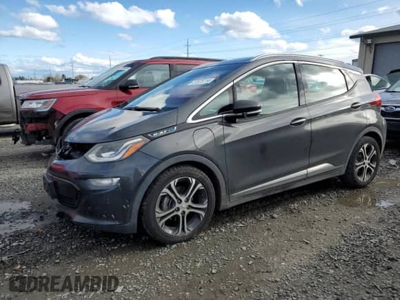 2017 Chevrolet Bolt EV Premier with VIN 1G1FX6S03H4146329, listed as a Copart auction lot 37975114 with 25,172 mi miles and . Bid and sale history available at DreamBid. Image 1.