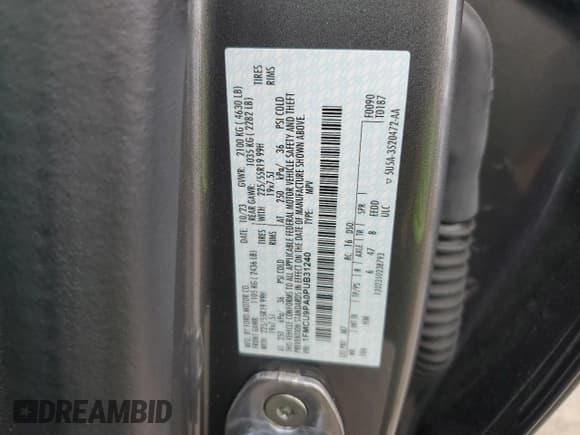 ✅ 2023 Ford Escape ST-Line Elite • VIN: 1FMCU9PA0PUB31240 • Lot: 60805335. Listed on Copart with 7,320 mi. Free auction sales archive from the USA and detailed vehicle history report at DreamBid. Image 13.