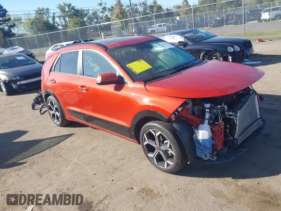 ✅ 2023 Kia Niro EX • VIN: KNDCR3LEXP5047254 • Lot: 43360103. Wystawiony na IAAI z przebiegiem 33 922 mil. Bezpłatny archiwum sprzedaży aukcyjnych z USA i szczegółowy raport historii pojazdu na DreamBid. Zdjęcie 1.