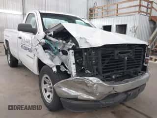 ✅ 2018 Chevrolet Silverado 1500 Work Truck • VIN: 1GCNCNEH4JZ203608 • Лот: 42346801. Опубликован ранее на IAAI с пробегом 98 423 миль. Бесплатный доступ к архиву аукционных продаж из США и подробный отчёт об истории автомобиля на DreamBid. Изображение 1.