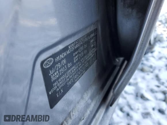 ✅ 2007 Hyundai Sonata GLS • VIN: 5NPET46C47H207185 • Лот: 88934375. Опубликован ранее на Copart с пробегом 30 732 миль. Бесплатный доступ к архиву аукционных продаж из США и подробный отчёт об истории автомобиля на DreamBid. Изображение 14.