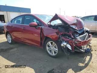 2017 Chevrolet Cruze LT z VIN 1G1BE5SM1H7130100, wystawiony jako Copart lot #70006095 z przebiegiem 78 778 mil mil oraz Nie do naprawy • Non repairable. Historia ofert i sprzedaży dostępna na DreamBid. Obrazek 4.