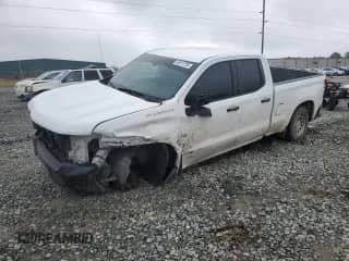 2021 Chevrolet Silverado 1500 Work Truck z VIN 1GCRWAEF7MZ331894, wystawiony jako Copart lot #48412735 z przebiegiem 126 173 mil mil oraz Szkoda całkowita • Salvage title. Historia ofert i sprzedaży dostępna na DreamBid. Obrazek 1.