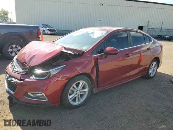 2018 Chevrolet Cruze LT with VIN 1G1BH5SE5J7184456, listed as a Copart auction lot 69437555 with 254,588 mi miles and Salvage title. Bid and sale history available at DreamBid. Image 1.