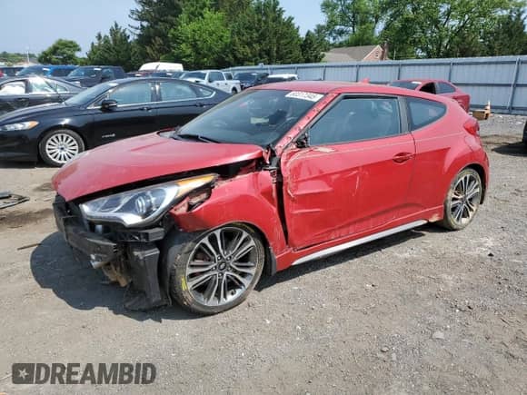 2016 Hyundai Veloster Turbo z VIN KMHTC6AE0GU294483, wystawiony jako Copart lot #60317345 z przebiegiem 86 045 mil mil oraz Szkoda całkowita • Salvage title. Historia ofert i sprzedaży dostępna na DreamBid. Obrazek 1.