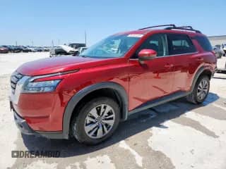 2024 Nissan Pathfinder SV with VIN 5N1DR3BA0RC305438, listed as a Copart auction lot 65257525 with 35,628 mi miles and Clean title. Bid and sale history available at DreamBid. Image 1.