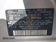 ✅ 2014 Hyundai Sonata • VIN: KMHEC4A44EA109256 • Lot: 43707429. Listed on IAAI with 113,771 mi. Free auction sales archive from the USA and detailed vehicle history report at DreamBid. Image 9.