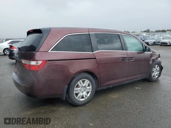 ✅ 2012 Honda Odyssey LX • VIN: 5FNRL5H23CB124349 • Lot: 92762565. Listed on Copart with 109,278 mi. Free auction sales archive from the USA and detailed vehicle history report at DreamBid. Image 3.