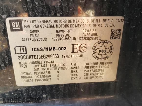 ✅ 2014 Chevrolet Silverado 1500 High Country • VIN: 3GCUKTEJ0EG299653 • Лот: 84680124. Опубликован ранее на Copart с пробегом Не указан. Бесплатный доступ к архиву аукционных продаж из США и подробный отчёт об истории автомобиля на DreamBid. Изображение 12.