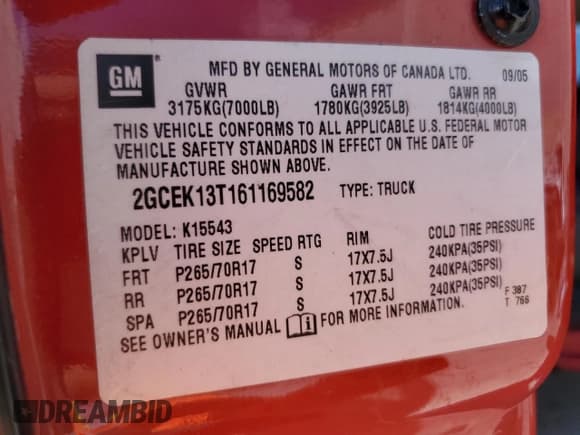 ✅ 2006 Chevrolet Silverado 1500 LT1 • VIN: 2GCEK13T161169582 • Лот: 70064424. Опубликован ранее на Copart с пробегом 256 675 миль. Бесплатный доступ к архиву аукционных продаж из США и подробный отчёт об истории автомобиля на DreamBid. Изображение 12.