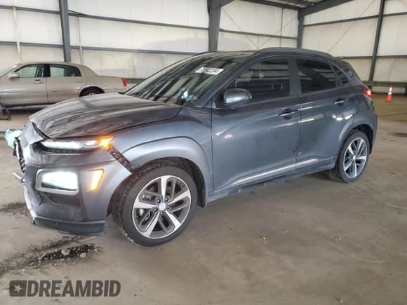 ✅ 2019 Hyundai Kona Ultimate • VIN: KM8K5CA50KU250111 • Лот: 78542284. Опубликован ранее на Copart с пробегом 56 391 миль. Бесплатный доступ к архиву аукционных продаж из США и подробный отчёт об истории автомобиля на DreamBid. Изображение 1.