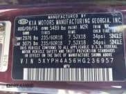 ✅ 2017 Kia Sorento EX • VIN: 5XYPH4A56HG236957 • Лот: 43497841. Опубликован ранее на IAAI с пробегом 35 221 миль. Бесплатный доступ к архиву аукционных продаж из США и подробный отчёт об истории автомобиля на DreamBid. Изображение 9.