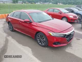 2021 Honda Accord EX-L z VIN 1HGCV1F57MA003003, wystawiony jako IAAI lot #42470343 z przebiegiem 91 038 mil mil oraz . Historia ofert i sprzedaży dostępna na DreamBid. Obrazek 1.