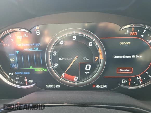 ✅ 2016 Cadillac CTS-V • VIN: 1G6A15S62G0131430 • Lot: 74071784. Listed on Copart with 93,918 mi. Free auction sales archive from the USA and detailed vehicle history report at DreamBid. Image 9.