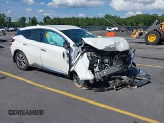 2017 Nissan Murano S with VIN 5N1AZ2MGXHN115079, listed as a IAAI auction lot 42215840 with 75,147 mi miles and . Bid and sale history available at DreamBid. Image 1.