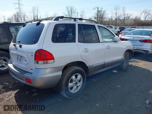 2005 Hyundai Santa Fe GLS with VIN KM8SC73D45U979458, listed as a IAAI auction lot 41667932 with 221,882 mi miles and . Bid and sale history available at DreamBid. Image 4.