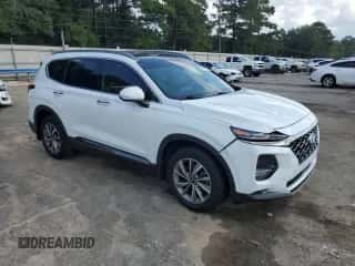 2020 Hyundai Santa Fe Limited with VIN 5NMS53AD1LH224167, listed as a Copart auction lot 70745225 with 52,300 mi miles and Salvage title. Bid and sale history available at DreamBid. Image 4.