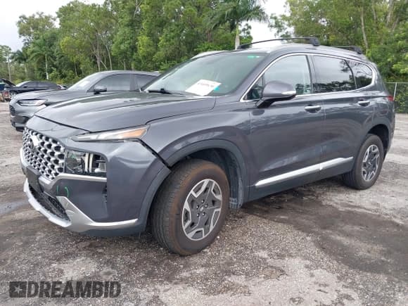 ✅ 2021 Hyundai Santa Fe Blue • VIN: KM8S2DA14MU005973 • Lot: 43409630. Wystawiony na IAAI z przebiegiem 59 342 mil. Bezpłatny archiwum sprzedaży aukcyjnych z USA i szczegółowy raport historii pojazdu na DreamBid. Zdjęcie 2.