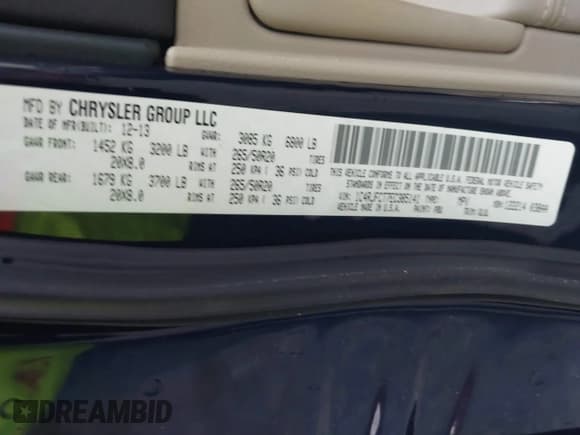 ✅ 2014 Jeep Grand Cherokee Overland • VIN: 1C4RJFCT7EC385141 • Lot: 43493085. Listed on IAAI with 154,525 mi. Free auction sales archive from the USA and detailed vehicle history report at DreamBid. Image 9.