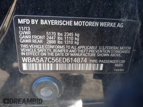 ✅ 2014 BMW 5 Series 528i xDrive • VIN: WBA5A7C56ED614874 • Lot: 43838753. Wystawiony na IAAI z przebiegiem 132 407 mil. Bezpłatny archiwum sprzedaży aukcyjnych z USA i szczegółowy raport historii pojazdu na DreamBid. Zdjęcie 9.