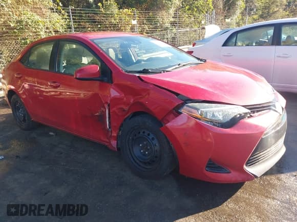✅ 2018 Toyota Corolla LE • VIN: 2T1BURHE9JC017176 • Lot: 43452278. Listed on IAAI with 305,883 mi. Free auction sales archive from the USA and detailed vehicle history report at DreamBid. Image 1.