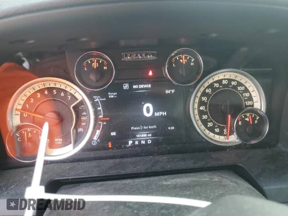 2017 Ram 1500 Night with VIN 1C6RR7MTXHS600445, listed as a Copart auction lot 80825005 with 151,898 mi miles and Salvage title. Bid and sale history available at DreamBid. Image 9.