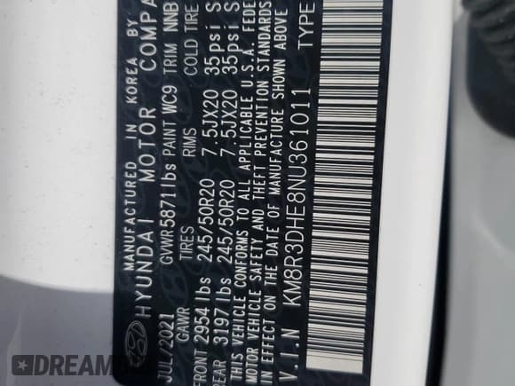 ✅ 2022 Hyundai Palisade SEL • VIN: KM8R3DHE8NU361011 • Lot: 89685715. Listed on Copart with 33,354 mi. Free auction sales archive from the USA and detailed vehicle history report at DreamBid. Image 13.