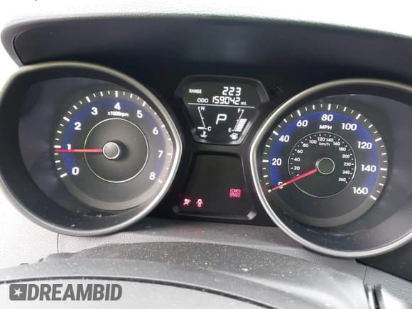 ✅ 2013 Hyundai Elantra GLS • VIN: 5NPDH4AE6DH172232 • Lot: 42624356. Listed on IAAI with 159,042 mi. Free auction sales archive from the USA and detailed vehicle history report at DreamBid. Image 7.