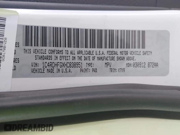 ✅ 2017 Dodge Durango Special Service • VIN: 1C4RDHFGXHC838951 • Lot: 42648316. Wystawiony na IAAI z przebiegiem 30 362 mil. Bezpłatny archiwum sprzedaży aukcyjnych z USA i szczegółowy raport historii pojazdu na DreamBid. Zdjęcie 9.