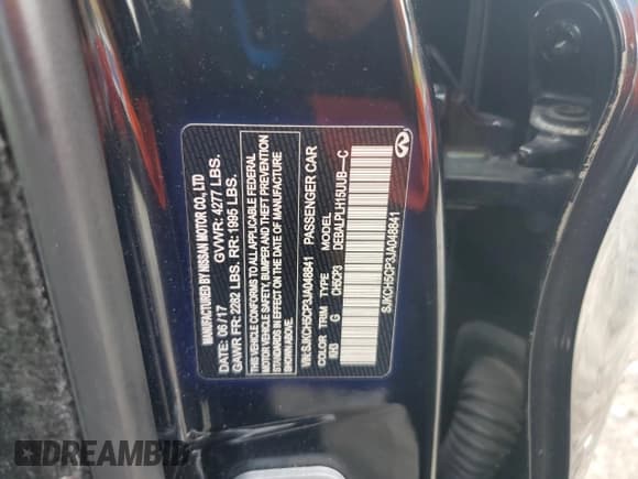 ✅ 2018 Infiniti QX30 Premium • VIN: SJKCH5CP3JA048841 • Lot: 80857375. Listed on Copart with 75,100 mi. Free auction sales archive from the USA and detailed vehicle history report at DreamBid. Image 12.