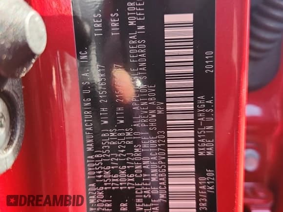 ✅ 2023 Toyota Corolla Cross LE • VIN: 7MUCAABG5PV071203 • Lot: 86310535. Listed on Copart with 60,765 mi. Free auction sales archive from the USA and detailed vehicle history report at DreamBid. Image 12.