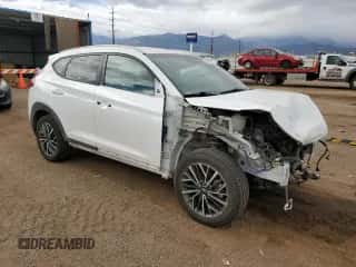 2019 Hyundai Tucson Ultimate z VIN KM8J3CAL8KU840427, wystawiony jako Copart lot #84974425 z przebiegiem 64 879 mil mil oraz Szkoda całkowita • Salvage title. Historia ofert i sprzedaży dostępna na DreamBid. Obrazek 4.