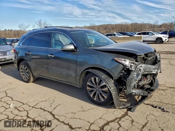 ✅ 2014 Acura MDX Technology • VIN: 5FRYD4H41EB030704 • Lot: 95245815. Listed on Copart with 78,728 mi. Free auction sales archive from the USA and detailed vehicle history report at DreamBid. Image 4.