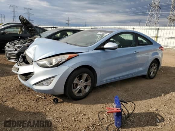 2013 Hyundai Elantra GS z VIN KMHDH6AE5DU017037, wystawiony jako Copart lot #85948065 z przebiegiem 122 505 mil mil oraz Szkoda całkowita • Salvage title. Historia ofert i sprzedaży dostępna na DreamBid. Obrazek 1.