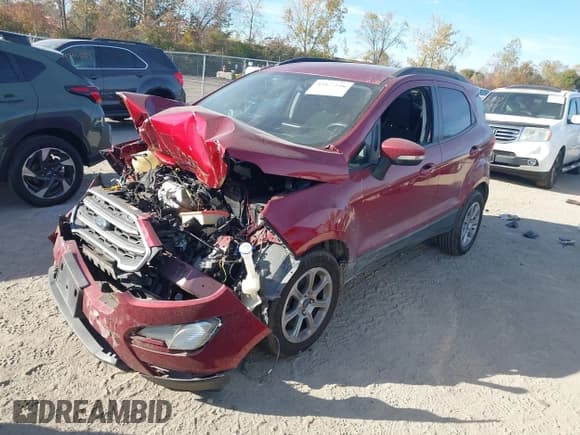 ✅ 2020 Ford EcoSport SE • VIN: MAJ3S2GE9LC362955 • Lot: 43477116. Listed on IAAI with 67,039 mi. Free auction sales archive from the USA and detailed vehicle history report at DreamBid. Image 2.