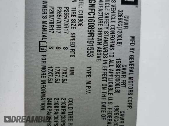 ✅ 2009 Chevrolet Suburban LS • VIN: 1GNFC16089R191553 • Лот: 46840045. Опубликован ранее на Copart с пробегом 144 334 миль. Бесплатный доступ к архиву аукционных продаж из США и подробный отчёт об истории автомобиля на DreamBid. Изображение 15.