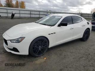✅ 2015 Maserati Ghibli • VIN: ZAM57XSA1F1154375 • Лот: 91732525. Опубликован ранее на Copart с пробегом 61 052 миль. Бесплатный доступ к архиву аукционных продаж из США и подробный отчёт об истории автомобиля на DreamBid. Изображение 1.